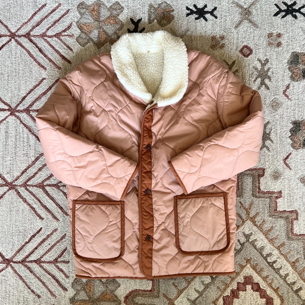 Levi's Reversible Sherpa Lined Puffer Jacket - Size M